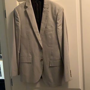 J Crew Ludlow blazer in grey / white micro-pinstripe, size 40R